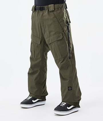 Dope Antek 22 Pantaloni Snowboard Uomo Olive Green