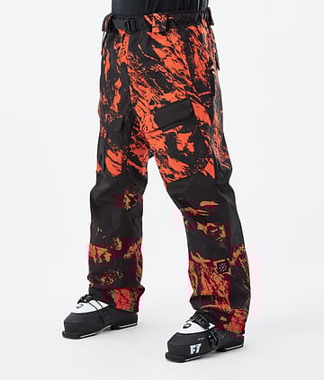 Dope Antek 22 Ski Pants Men Paint Orange