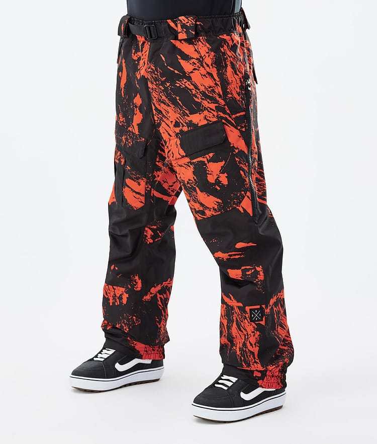 Dope Antek 2022 Pantaloni Snowboard Uomo Paint Orange, Immagine 1 di 6