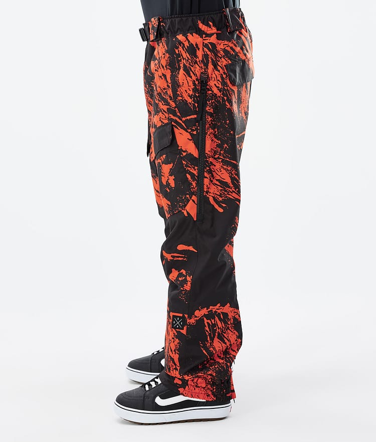 Dope Antek 2022 Pantalon de Snowboard Homme Paint Orange, Image 2 sur 6