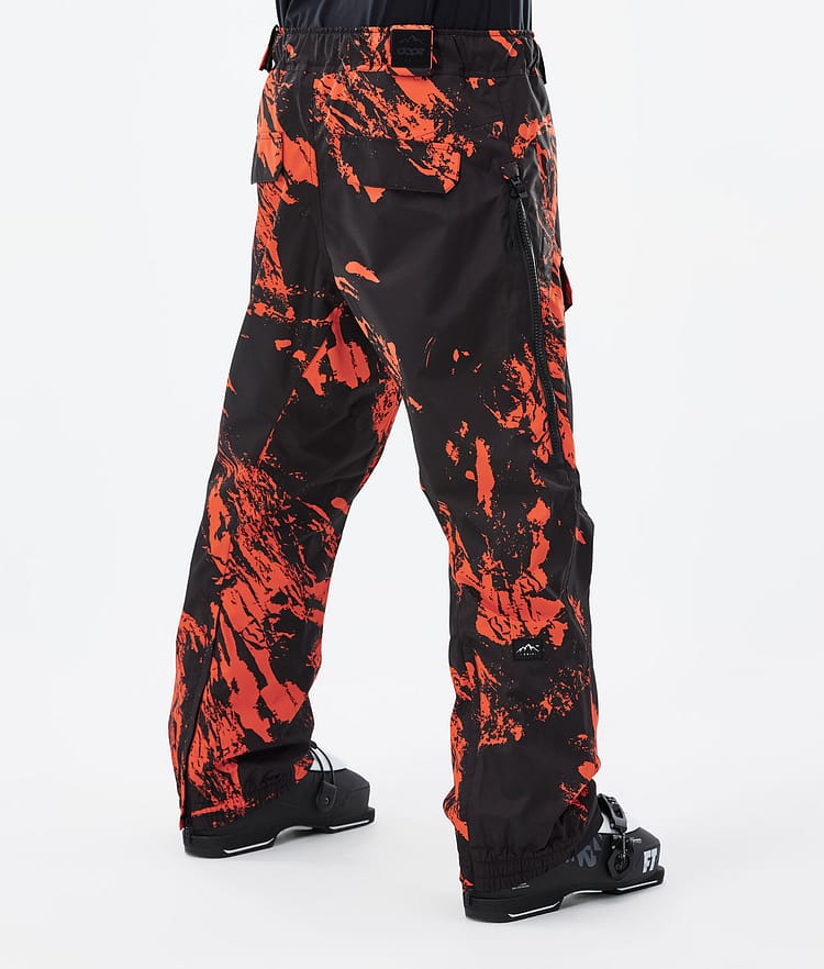 Dope Antek 2022 Pantalon de Ski Homme Paint Orange, Image 3 sur 6