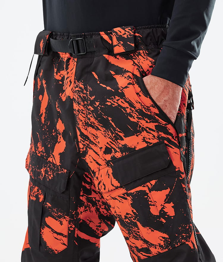 Dope Antek 2022 Pantalon de Ski Homme Paint Orange, Image 4 sur 6