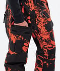 Dope Antek 2022 Pantaloni Snowboard Uomo Paint Orange, Immagine 5 di 6
