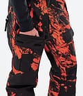 Dope Antek 2022 Snowboard Pants Men Paint Orange