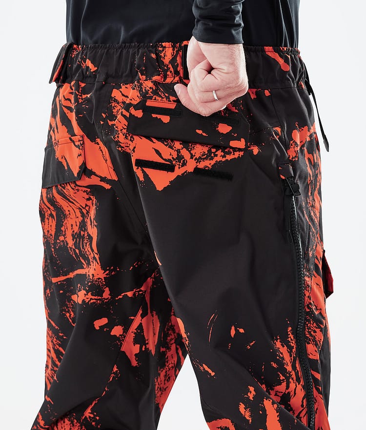 Dope Antek 2022 Pantalon de Snowboard Homme Paint Orange