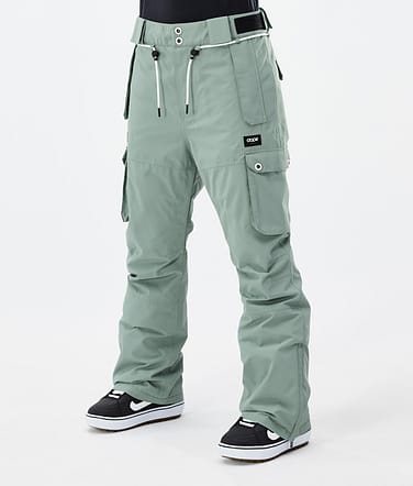 Dope Iconic W Kalhoty na Snowboard Dámské Faded Green