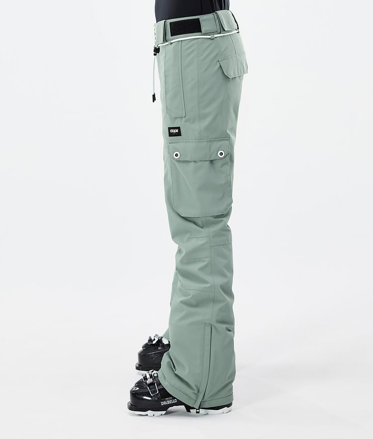 Dope Iconic W Pantalon de Ski Femme Faded Green, Image 3 sur 7