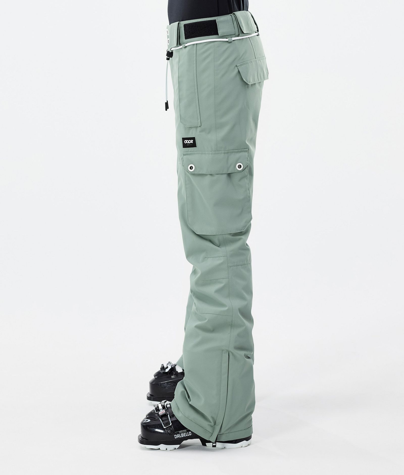 Dope Iconic W Pantalon de Ski Femme Faded Green