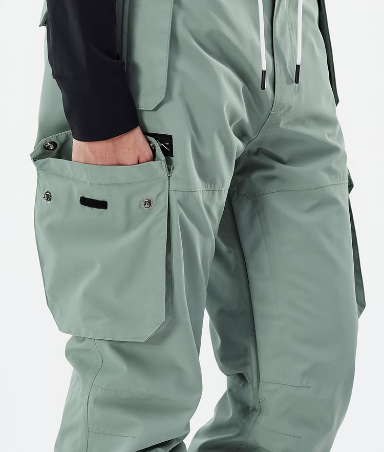 Dope Iconic W Pantalon de Snowboard Femme Faded Green, Image 6 sur 7