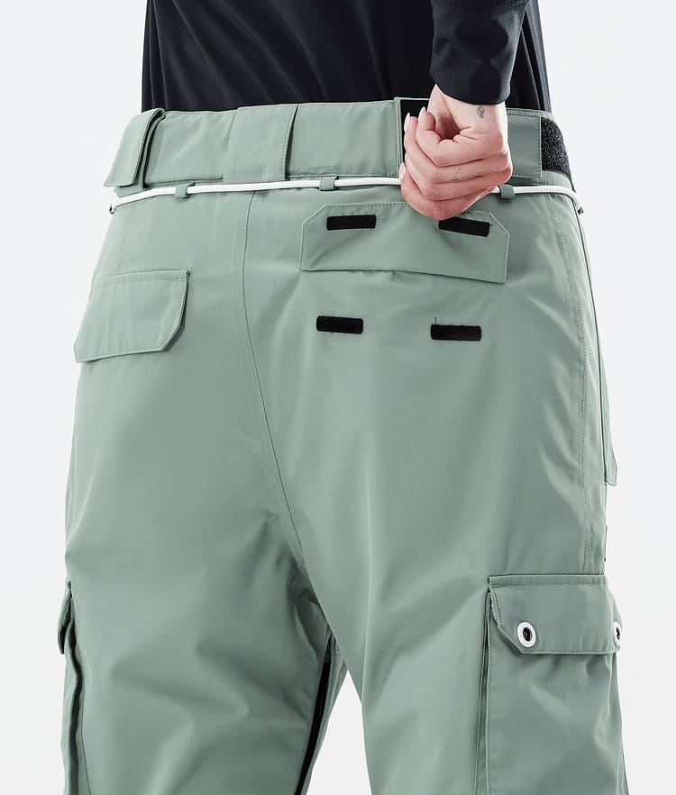 Dope Iconic W Pantalon de Ski Femme Faded Green, Image 7 sur 7