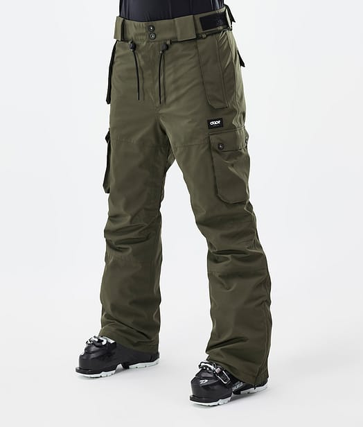 Dope Iconic W Skibroek Dames Olive Green