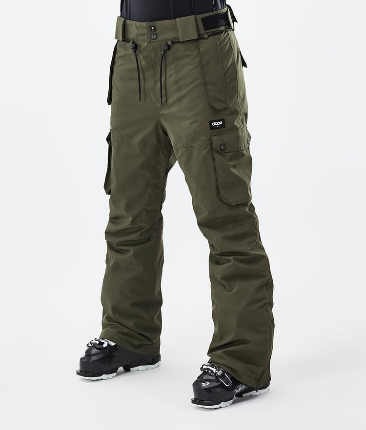 Dope Iconic W Pantalon de Ski Femme Olive Green, Image 1 sur 7