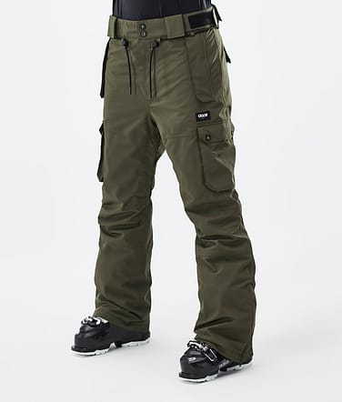 Dope Iconic W Pantalones Esquí Mujer Olive Green