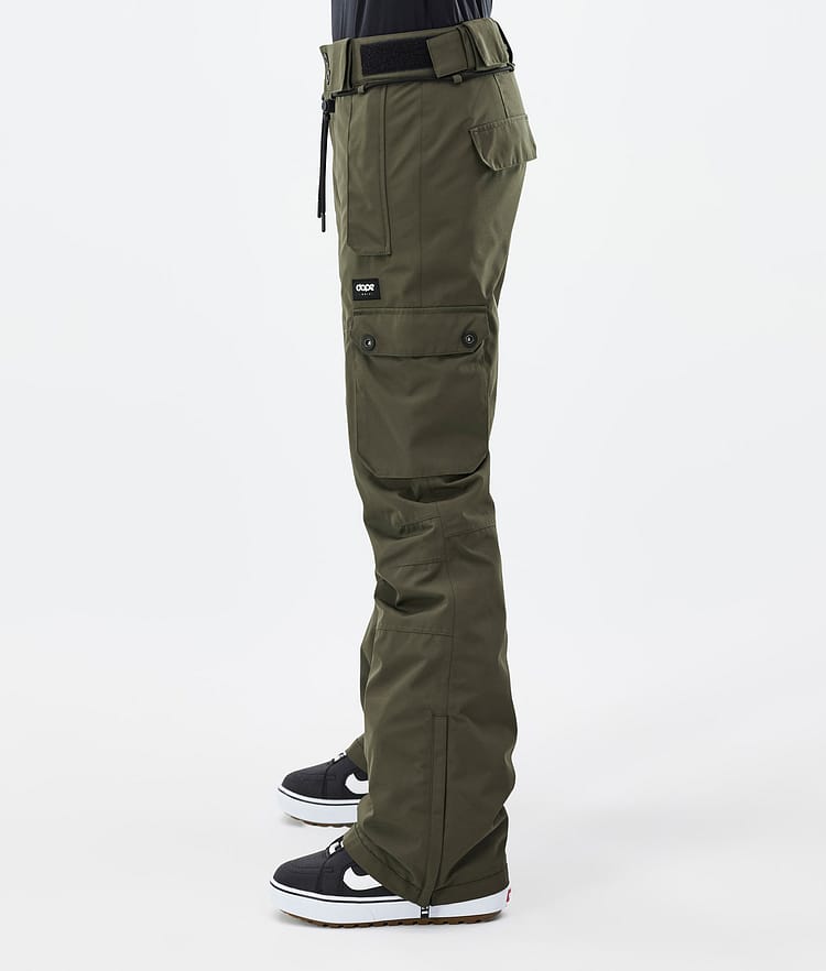 Dope Iconic W Pantalon de Snowboard Femme Olive Green, Image 3 sur 7