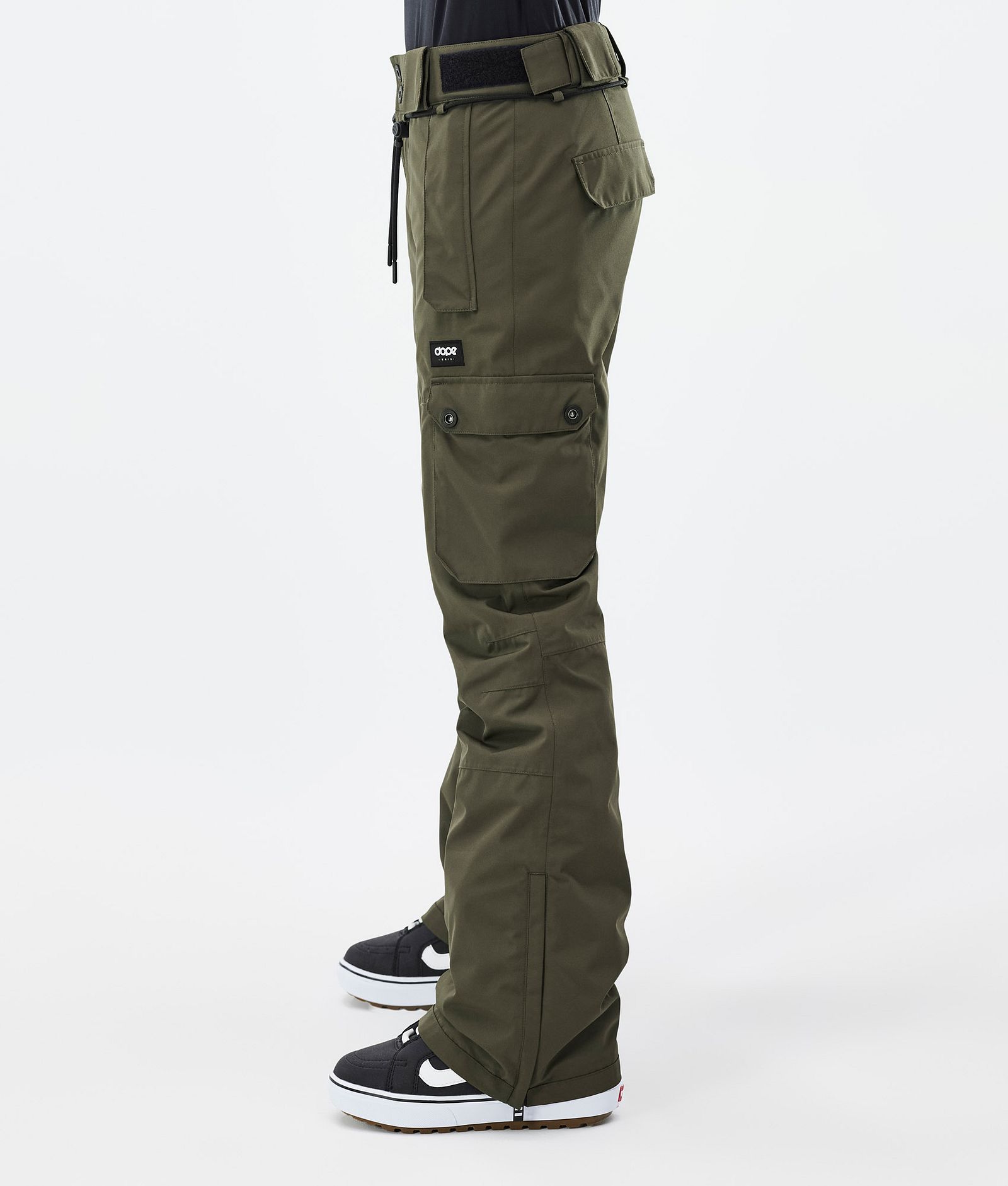 Dope Iconic W Kalhoty na Snowboard Dámské Olive Green