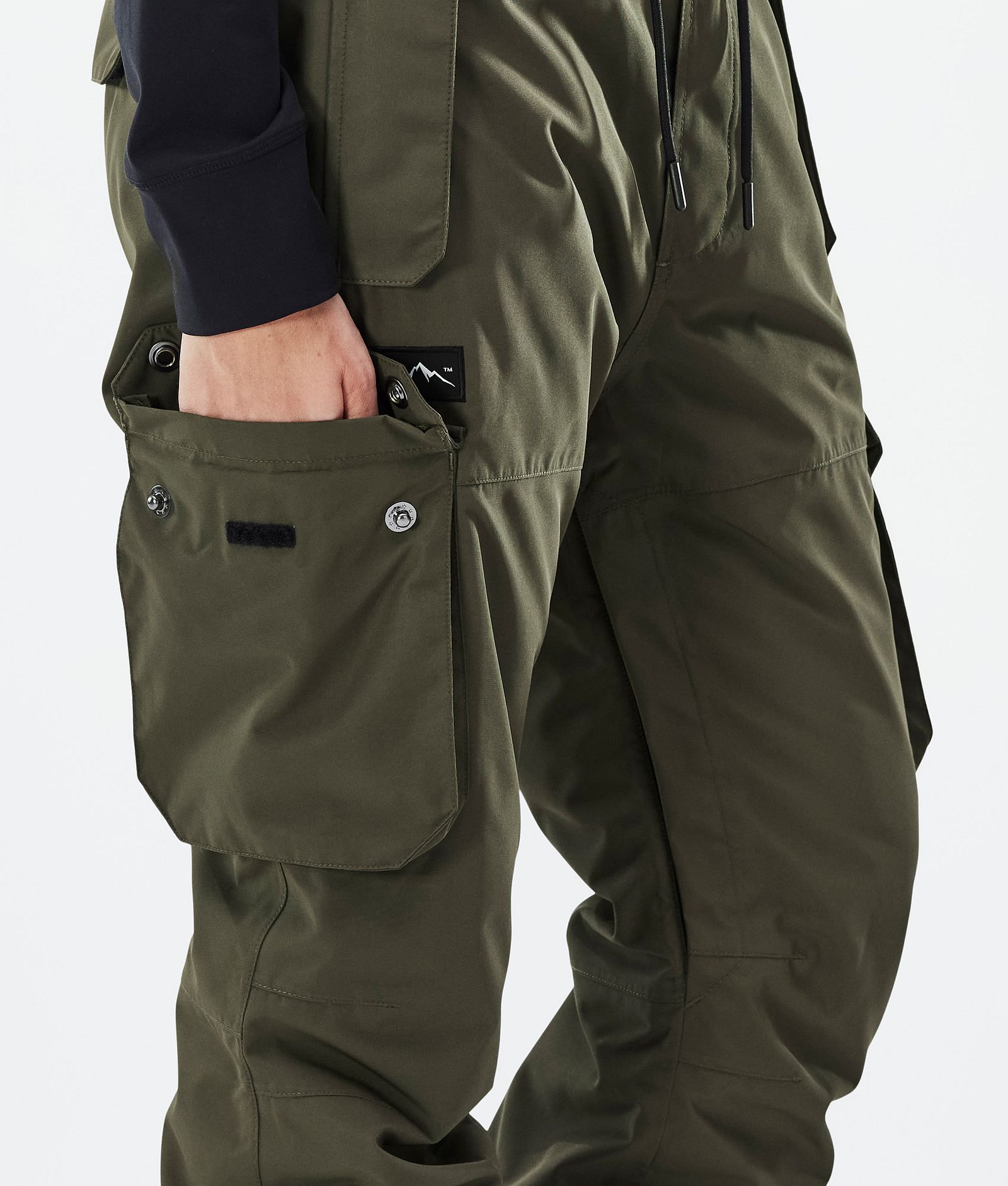 Dope Iconic W Pantalon de Ski Femme Olive Green, Image 6 sur 7