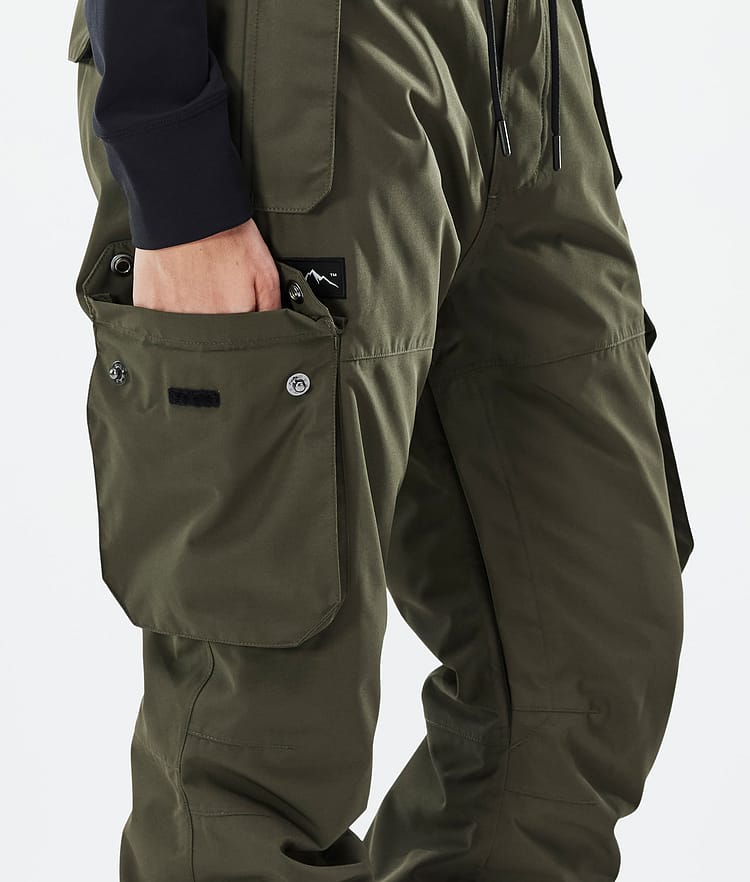 Dope Iconic W Skibukser Dame Olive Green, Billede 6 af 7