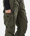 Dope Iconic W Kalhoty na Snowboard Dámské Olive Green, Obrázek 6 z 7