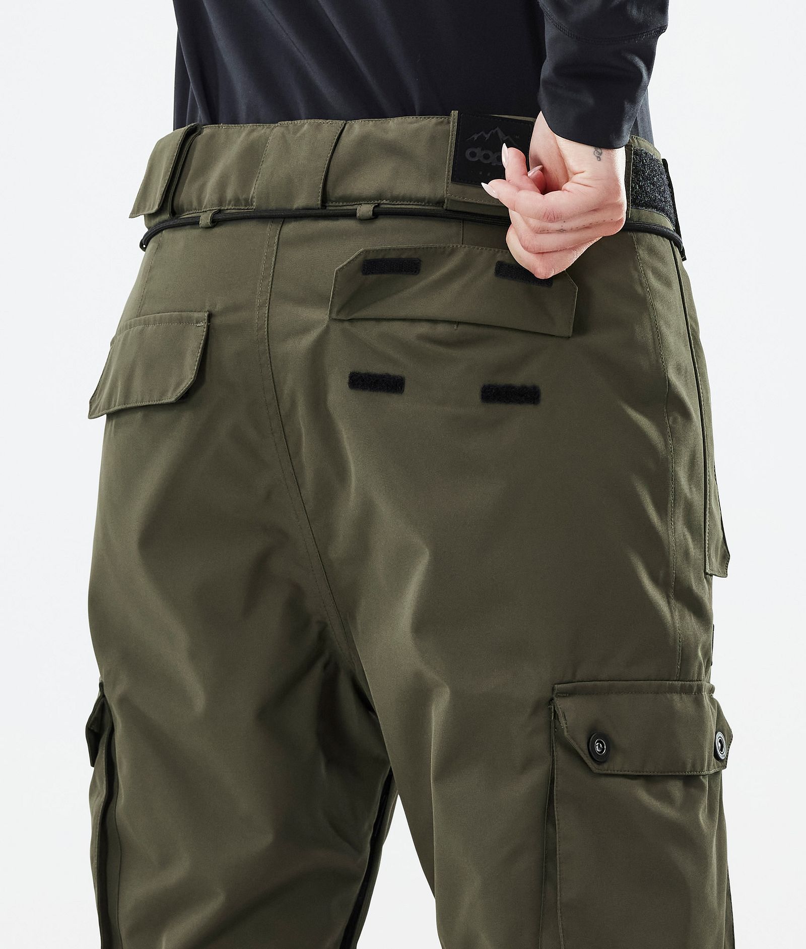 Dope Iconic W Pantalon de Ski Femme Olive Green, Image 7 sur 7