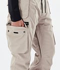 Dope Iconic W Pantalon de Snowboard Femme Sand, Image 6 sur 7
