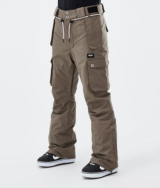 Dope Iconic W Kalhoty na Snowboard Dámské Walnut