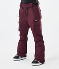 Dope Iconic W Snowboard Bukser Dame Don Burgundy Renewed, Billede 1 af 7