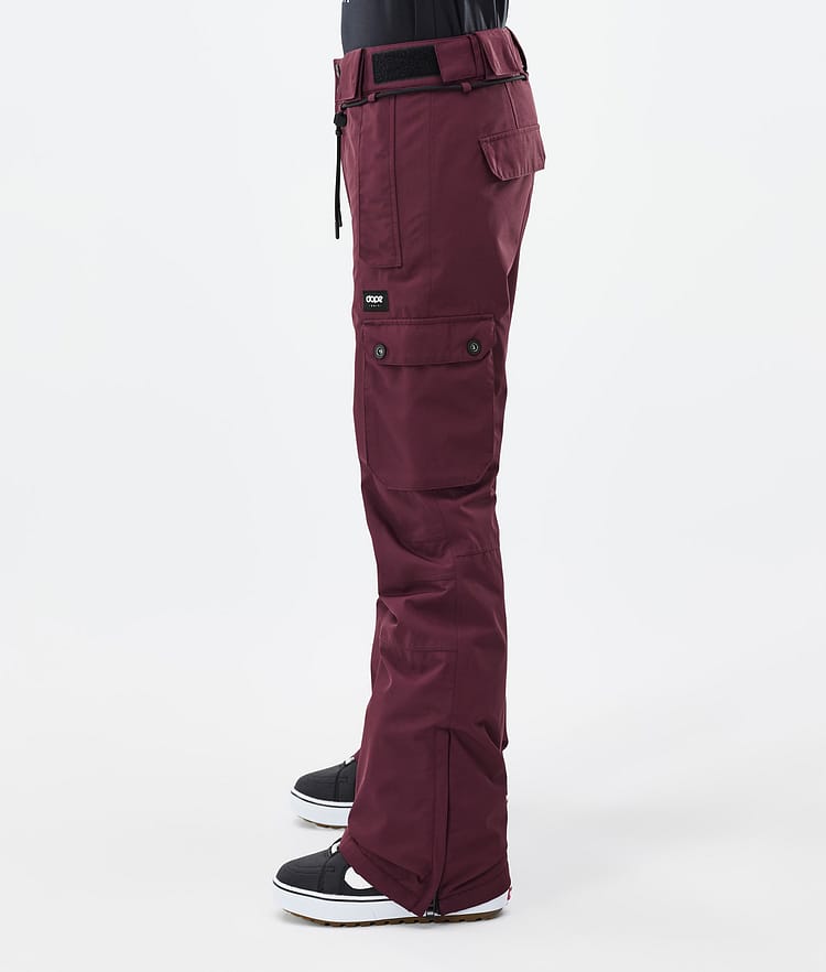 Dope Iconic W Pantalon de Snowboard Femme Don Burgundy, Image 3 sur 7
