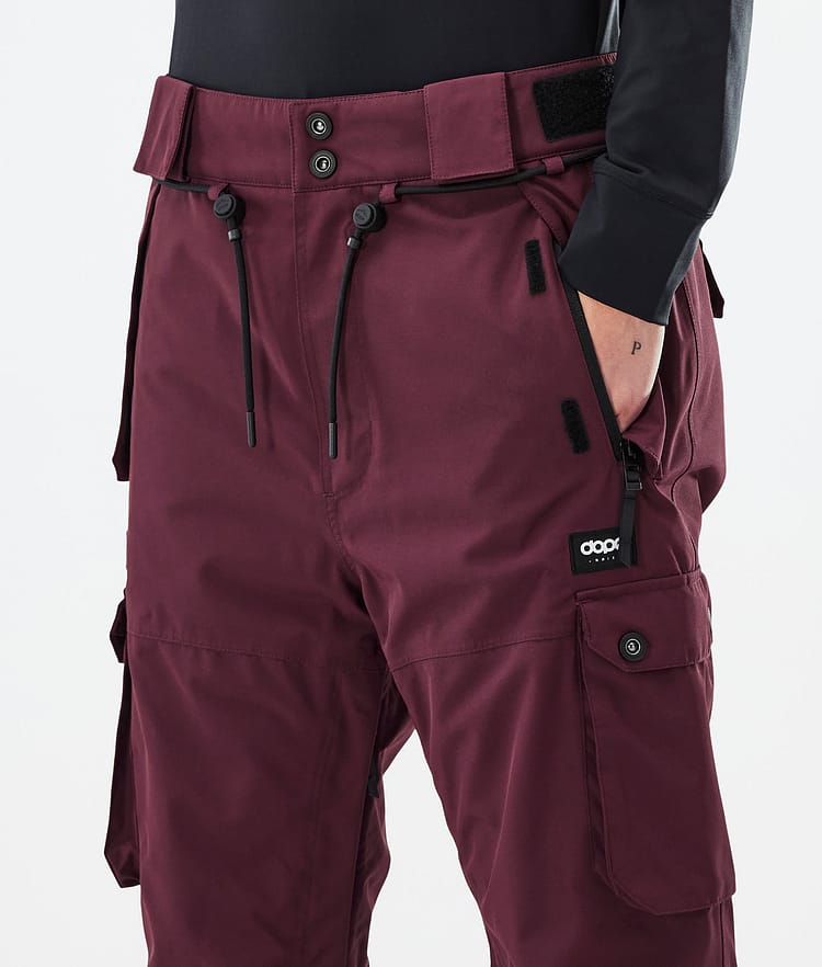 Dope Iconic W Pantaloni Sci Donna Don Burgundy