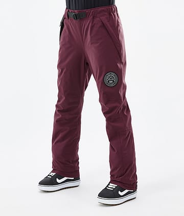 Dope Blizzard W 22 Pantalon de Snowboard Femme Burgundy