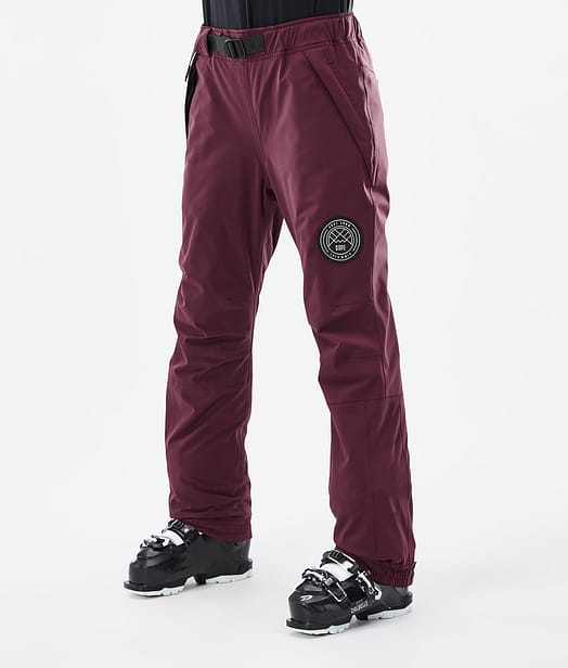 Dope Blizzard W 2022 Pantaloni Sci Donna Burgundy