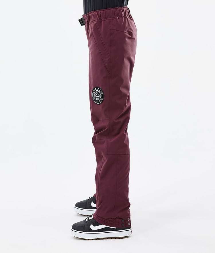 Dope Blizzard W 2022 Pantalon de Snowboard Femme Burgundy, Image 2 sur 4