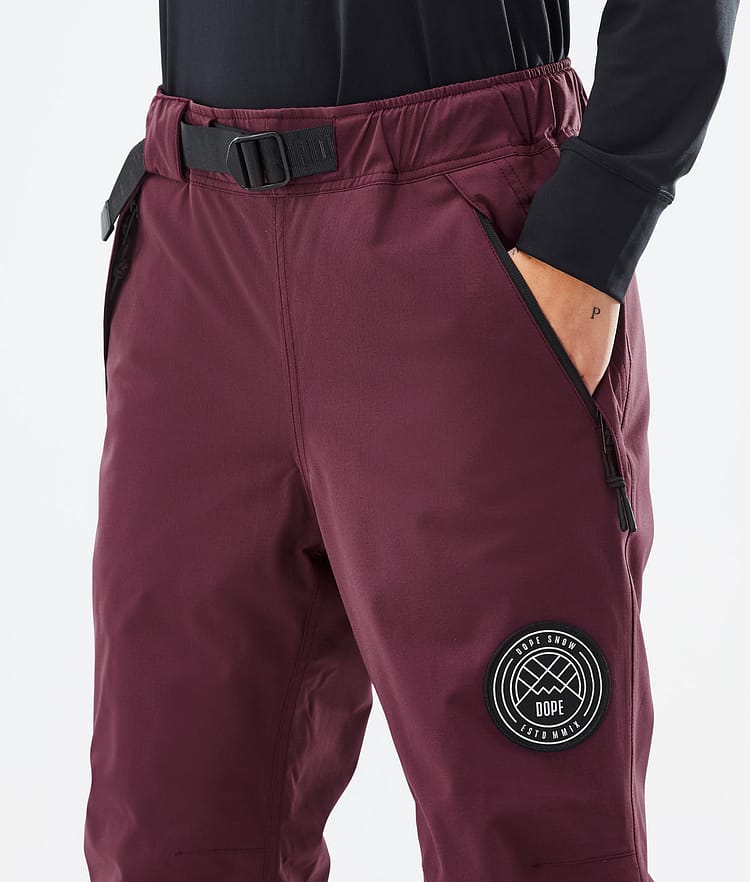 Dope Blizzard W 2022 Snowboard Pants Women Burgundy, Image 4 of 4