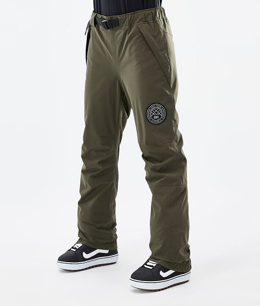 Dope Blizzard W 2022 Pantalon de Snowboard Femme Olive Green