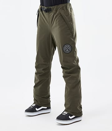 Dope Blizzard W 22 Pantaloni Snowboard Donna Olive Green
