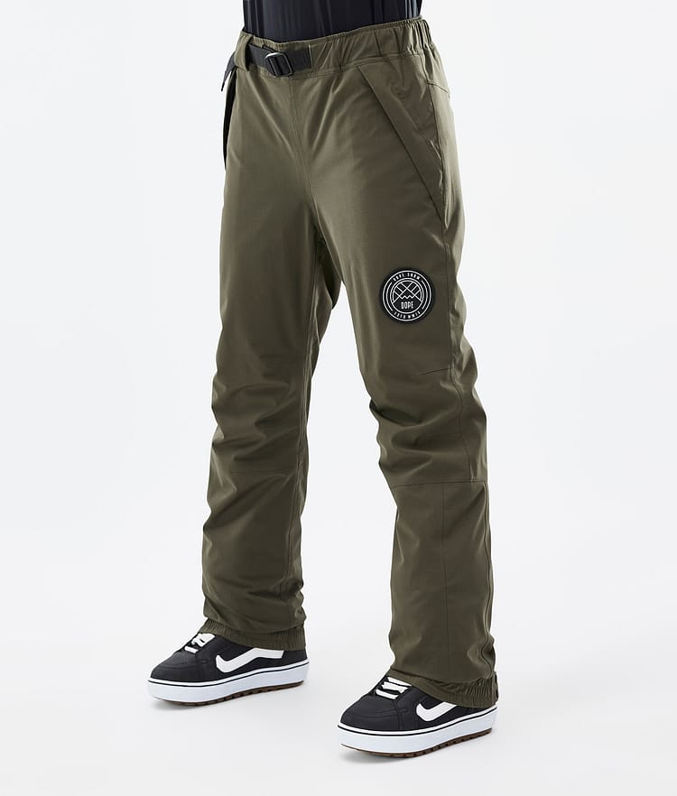 Dope Blizzard W 22 Snowboard Broek Dames Olive Green, Afbeelding 1 van 4