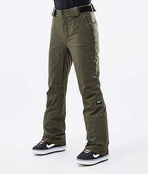Dope Con W 22 Snowboard Pants Women Olive Green
