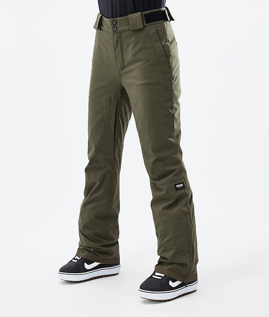 Dope Con W 2022 Pantalones Snowboard Mujer Olive Green
