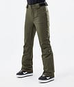 Dope Con W 22 Snowboard Broek Dames Olive Green