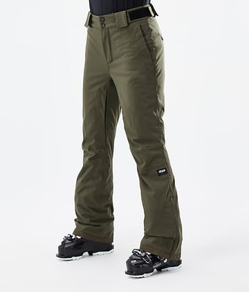 Dope Con W 22 Lyžařské Kalhoty Dámské Olive Green