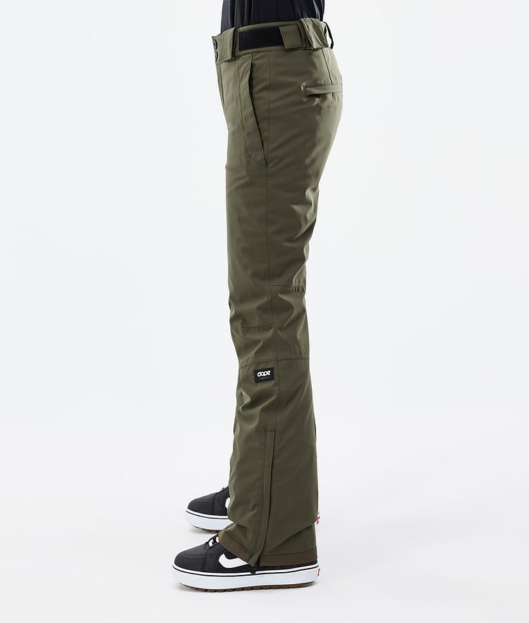 Dope Con W 2022 Pantaloni Snowboard Donna Olive Green