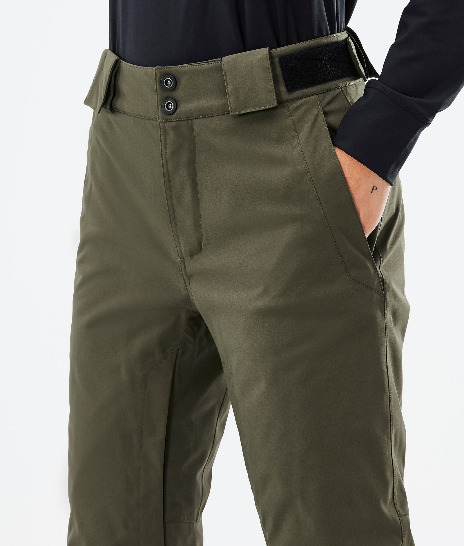 Dope Con W 2022 Pantaloni Snowboard Donna Olive Green, Immagine 4 di 5