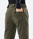 Dope Con W 2022 Snowboard Bukser Dame Olive Green Renewed, Billede 5 af 5