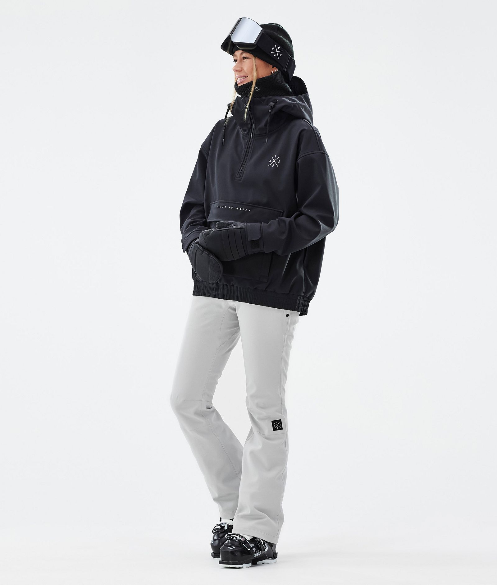 Dope Tigress W Pantalon de Ski Femme Light Grey, Image 2 sur 6