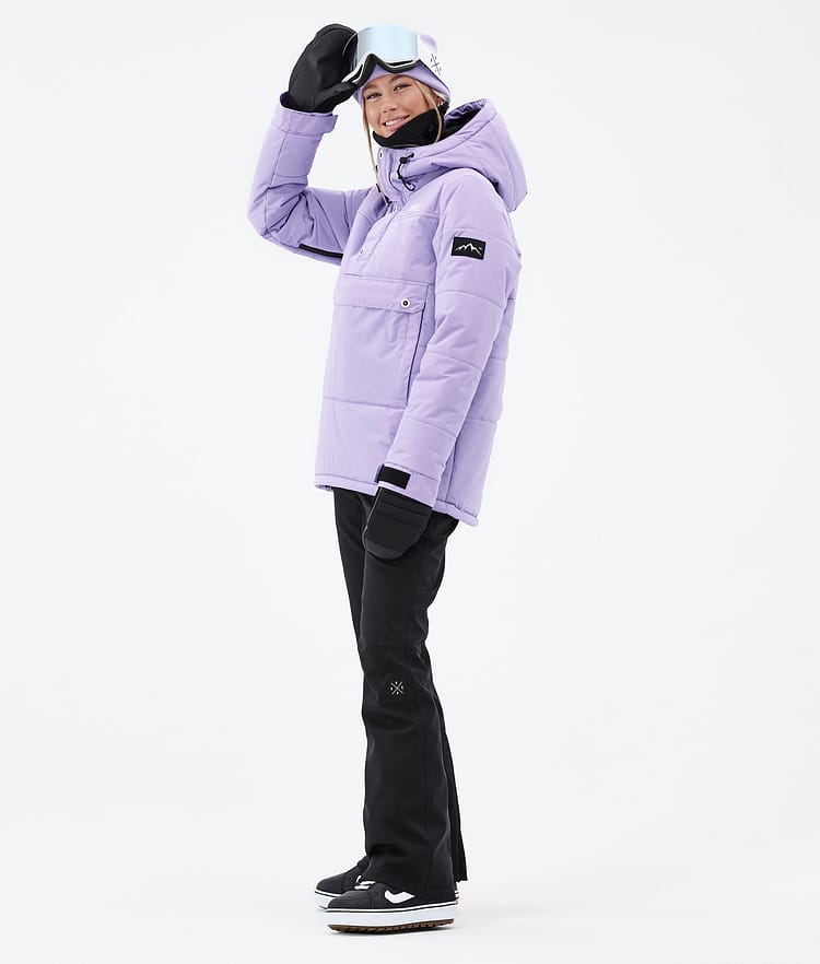 Dope Puffer W 2023 Veste Snowboard Femme Faded Violet, Image 4 sur 9