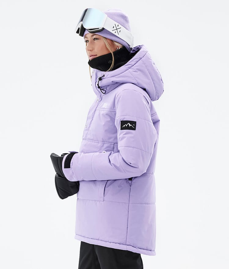 Dope Puffer W 2023 Veste Snowboard Femme Faded Violet, Image 6 sur 9