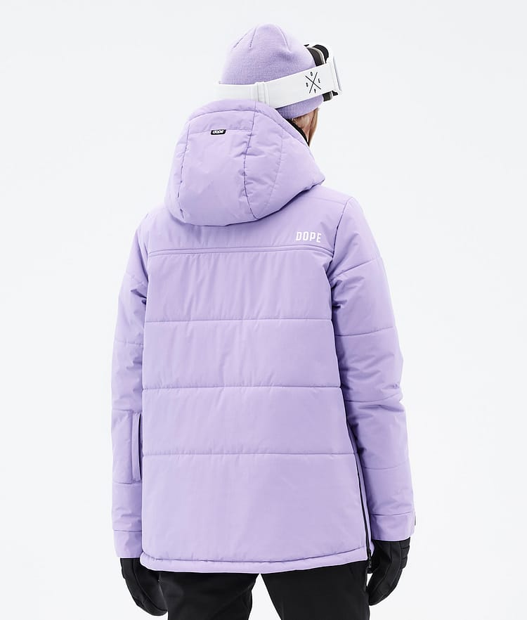 Dope Puffer W 2023 Veste Snowboard Femme Faded Violet, Image 7 sur 9