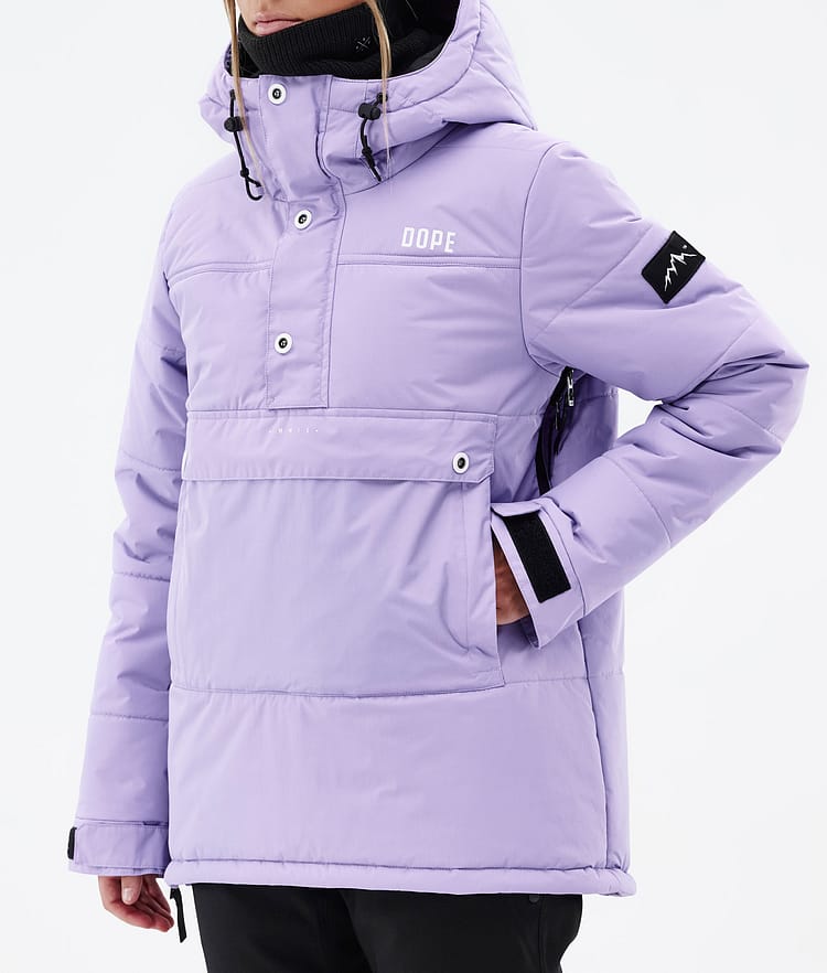Dope Puffer W 2023 Veste Snowboard Femme Faded Violet, Image 8 sur 9