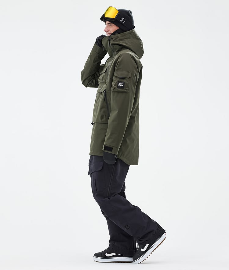 Dope Akin Snowboard jas Heren Olive Green, Afbeelding 3 van 9