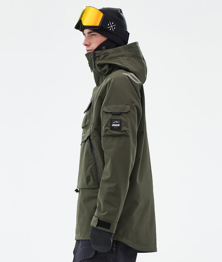 Dope Akin Snowboard jas Heren Olive Green, Afbeelding 5 van 9