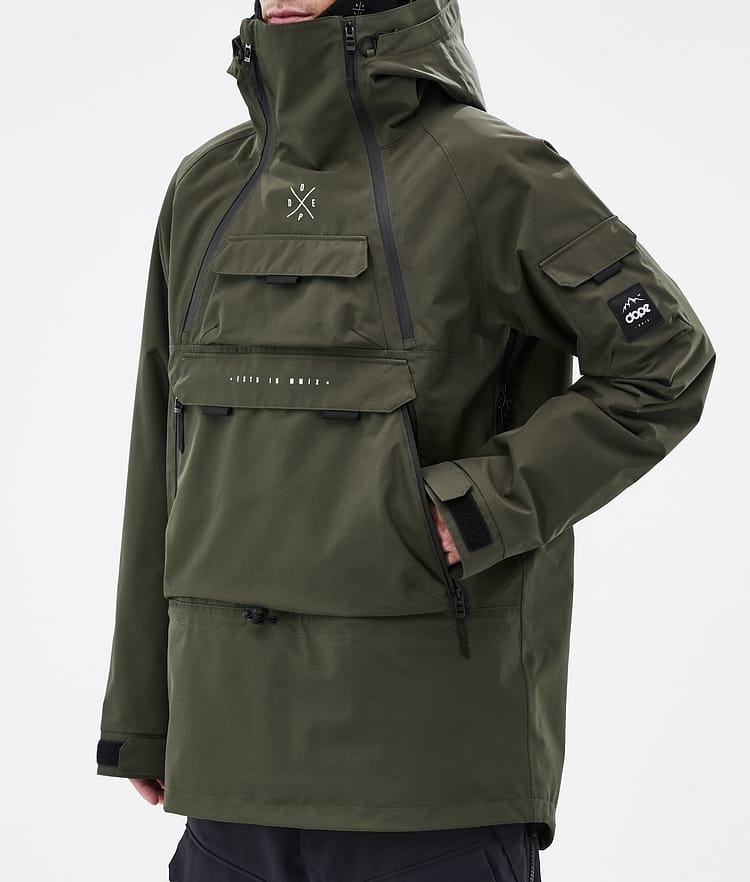 Dope Akin Snowboard jas Heren Olive Green, Afbeelding 7 van 9